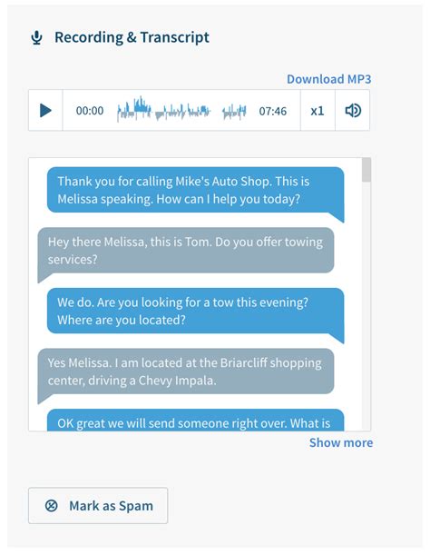 Image result for Phone Call Transcript Example