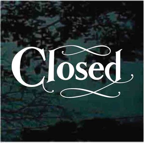 Image result for Window Closed Sign