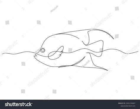 Image result for Continuous Line Drawing Fish