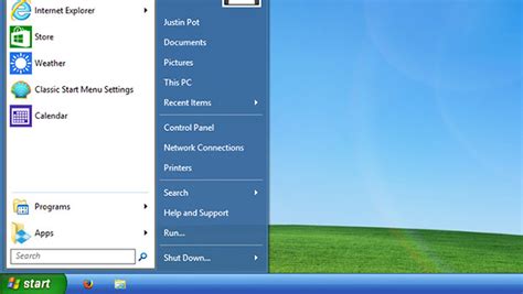 Image result for Windows XP Start Menu