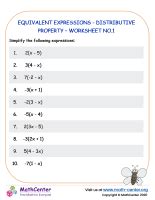 Equivalent Expressions with Distributive Property に対する画像結果