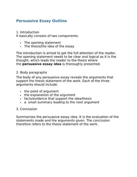 Image result for Sample Outline for Essay