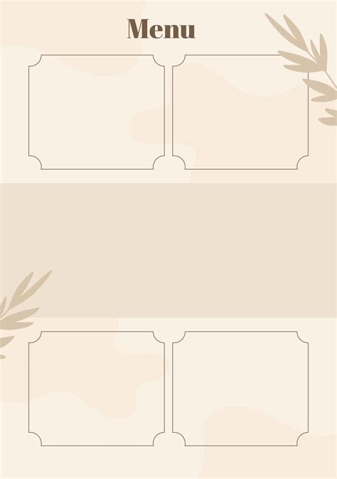 Image result for Empty Menu Card Design