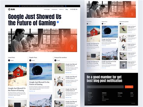 Image result for Blog Page Layout