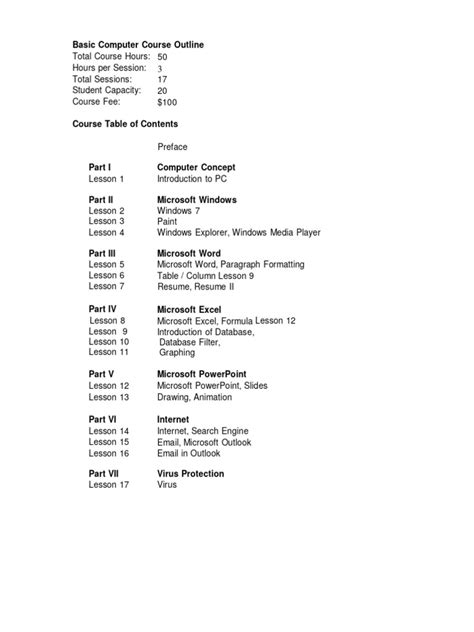 Image result for Course Outline of Computer Basic Skills at NUST