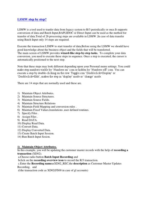 Image result for LSMW Tutorial