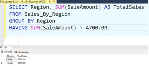 תוצאת תמונה עבור Query Having Sum