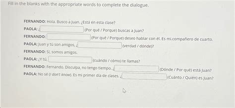 Image result for Dialogue to Fill In