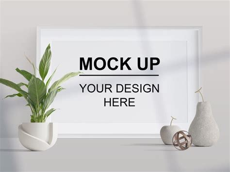 Image result for 3d frame mockup