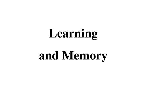 Image result for Learning Memory PPT