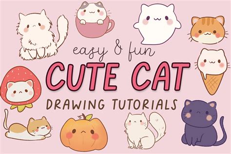 Toradh íomhá ar How to Draw a Cute Cat