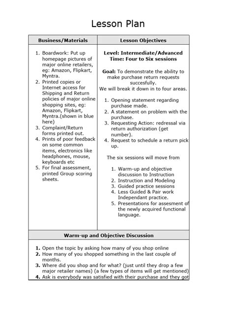Final Lesson Plan માટે ઇમેજ પરિણામ