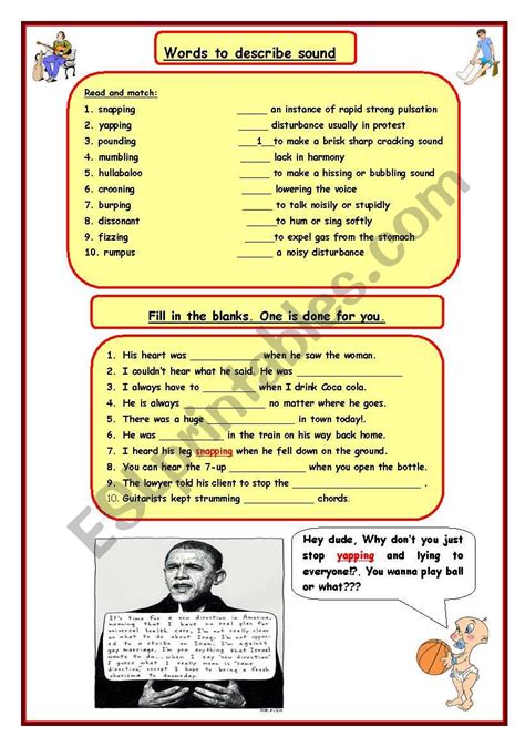 Image result for Descriptive Sound Words