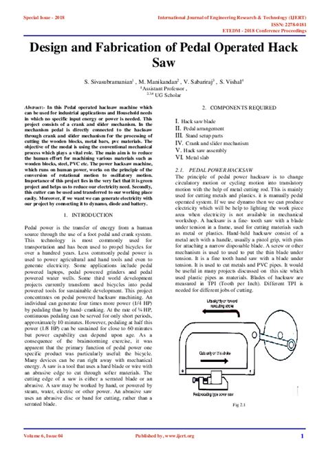 Image result for Pedal Operated Hacksaw