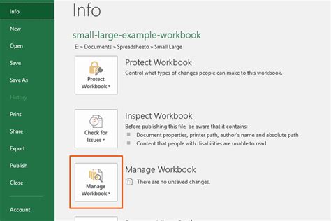 How to Recover Unsaved Excel File に対する画像結果