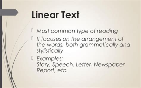 Image result for Examples of Nonlinear Text