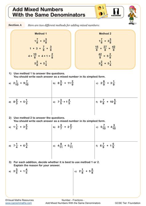Image result for Adding Mixed Numbers Worksheet Answer Key