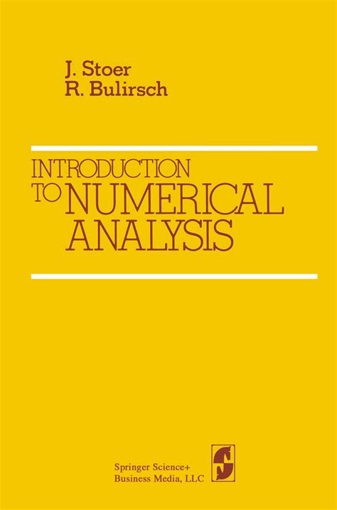 Afbeeldingsresultaten voor Introduction to Numerical Analysis