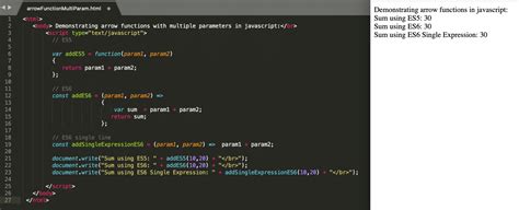 Toradh íomhá ar Function with Parameters in JavaScript