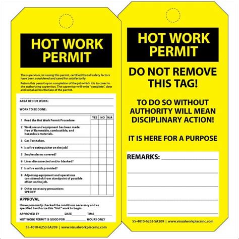 Image result for Hot Work Permit Checklist PDF