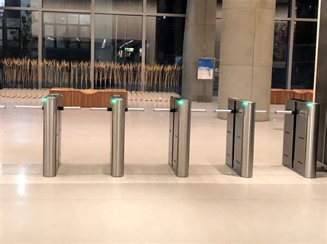 Image result for Example Access Control Area Using Turnstile with an Entrapment Area