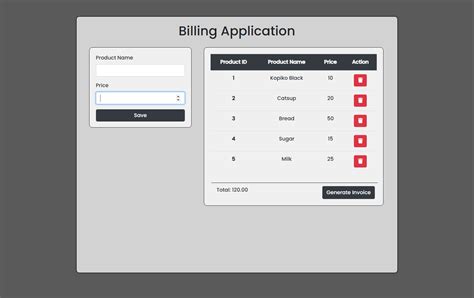 Image result for Order Bill HTML