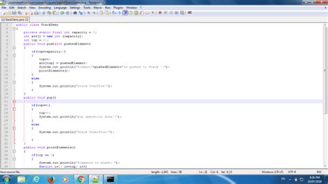Image result for Stack Push Pop Java