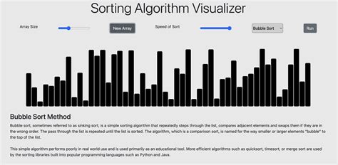 Image result for Sorting Algorithm Visualizer Project Output