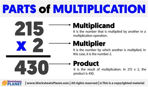 Image result for Multiplication Names
