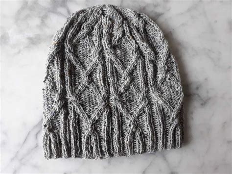 Image result for Mock Cable Knit Hat Pattern