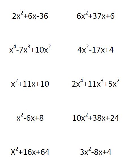 Factorisation Question に対する画像結果