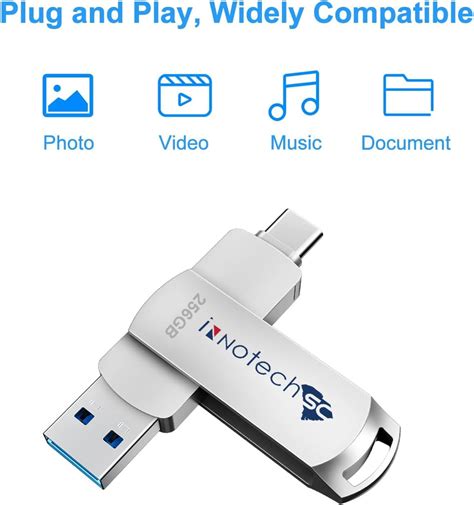 USB Flash Drive 256 GB for Phone Photo Stick High Speed Thumb Drive ...