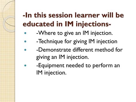 Image result for Performing an I'm Injection