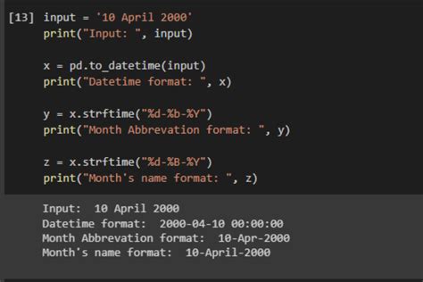 Changing Date Time Format in Python Pandas に対する画像結果