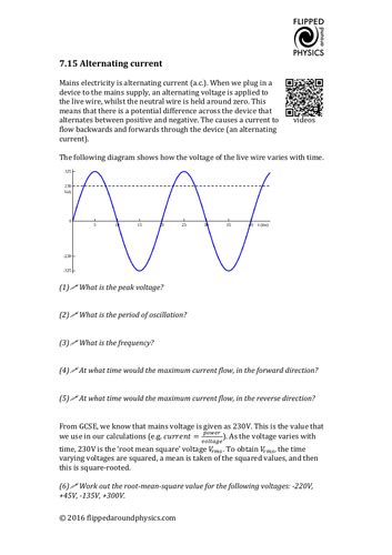 Image result for Alternating Current Problems