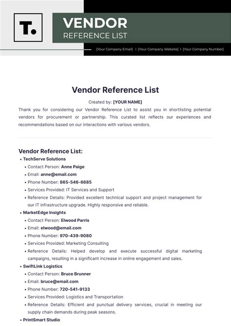 Image result for Work Reference List Template