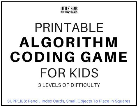 Afbeeldingsresultaten voor Algorithm Games for Kids