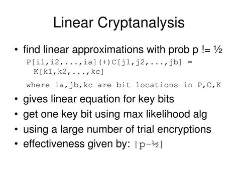 Linear Cryptanalysis के लिए छवि परिणाम