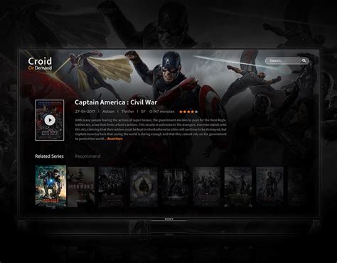Image result for Android TV App UI