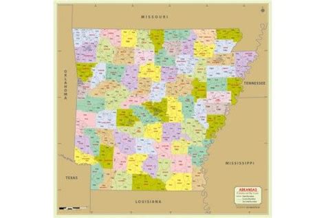 Image result for Arkansas 3 Digit Zip Code Map