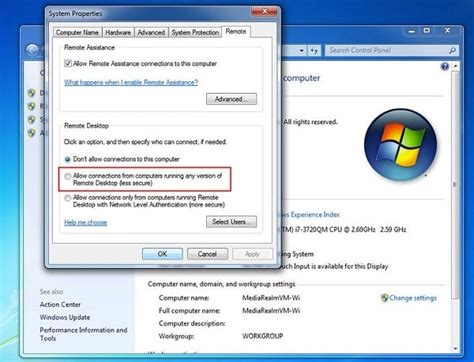 Image result for Remote Desktop Connection Allow Remote Access