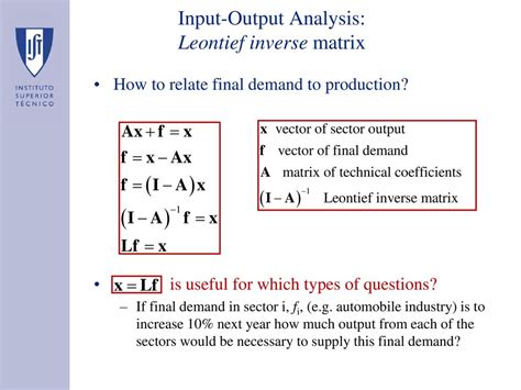 Toradh íomhá ar Leontief Input Output Matrix