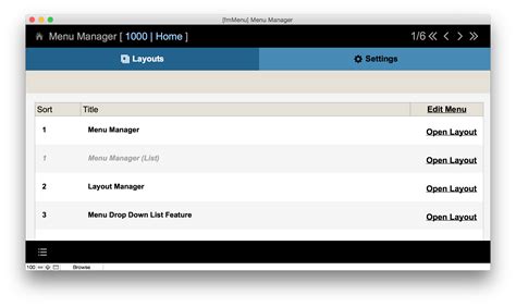 Menu FileMaker ਲਈ ਪ੍ਰਤੀਬਿੰਬ ਨਤੀਜਾ