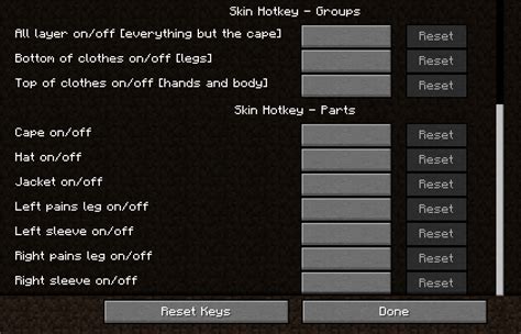 Toradh íomhá ar Minecraft Hotkeys Java