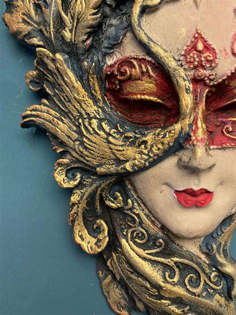 Peacock Venetian Mask Statue - Mask Christmas - Decorative Mask - Mask ...