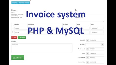 Image result for Invoice Print PHP Source Code