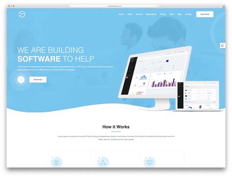 Toradh íomhá ar Free HTML Software Template