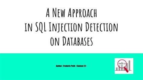 SQL Injection Detection Photos に対する画像結果
