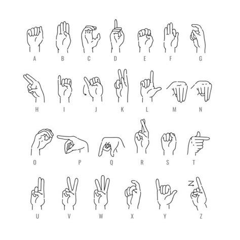 A in Sign Language Line Drawing కోసం చిత్ర ఫలితం