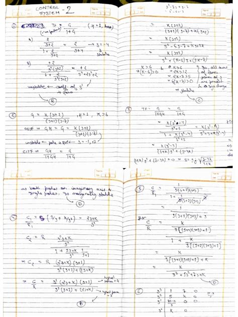 Toradh íomhá ar Control System 2 Notes
